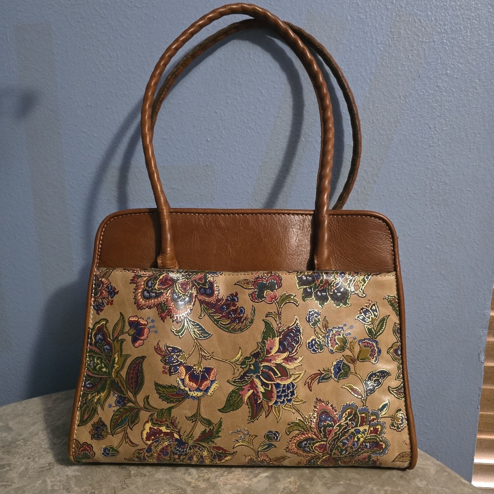 Patricia Nash Vintage Paris French Tapestry Brown & Tan Shoulder Bag - Picture 3 of 16